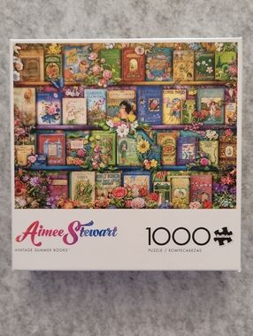 Buffalo Games "Vintage Summer Books" 1000 pc Jigsaw Puzzle by Aimee Stewart NEW